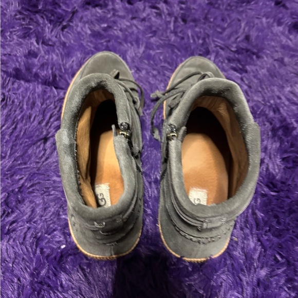 UGG Charcoal Suede Boots - Picture 2 of 15